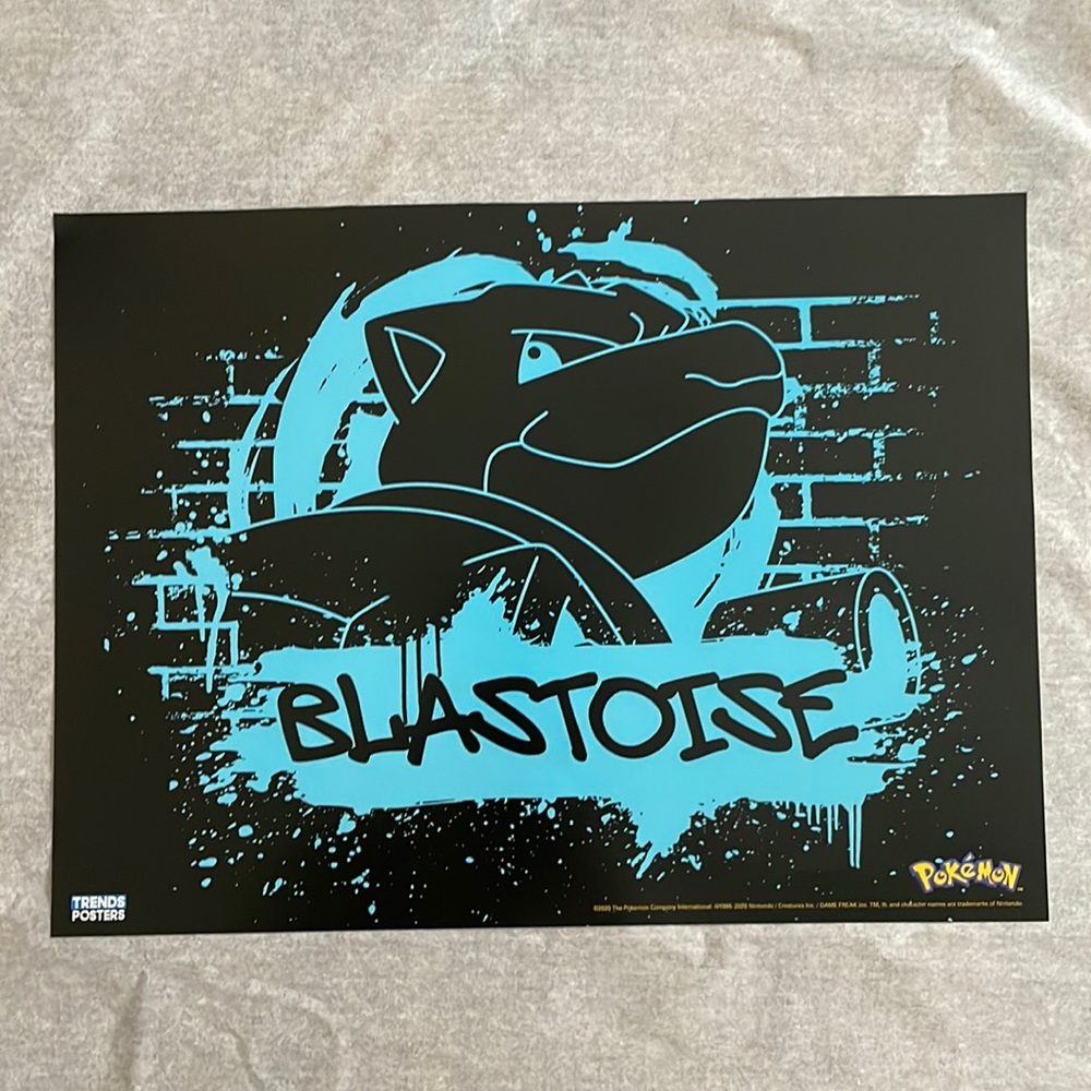 Blastoise Pokémon Trends Posters Nintendo creatures Inc Game Freak collector art